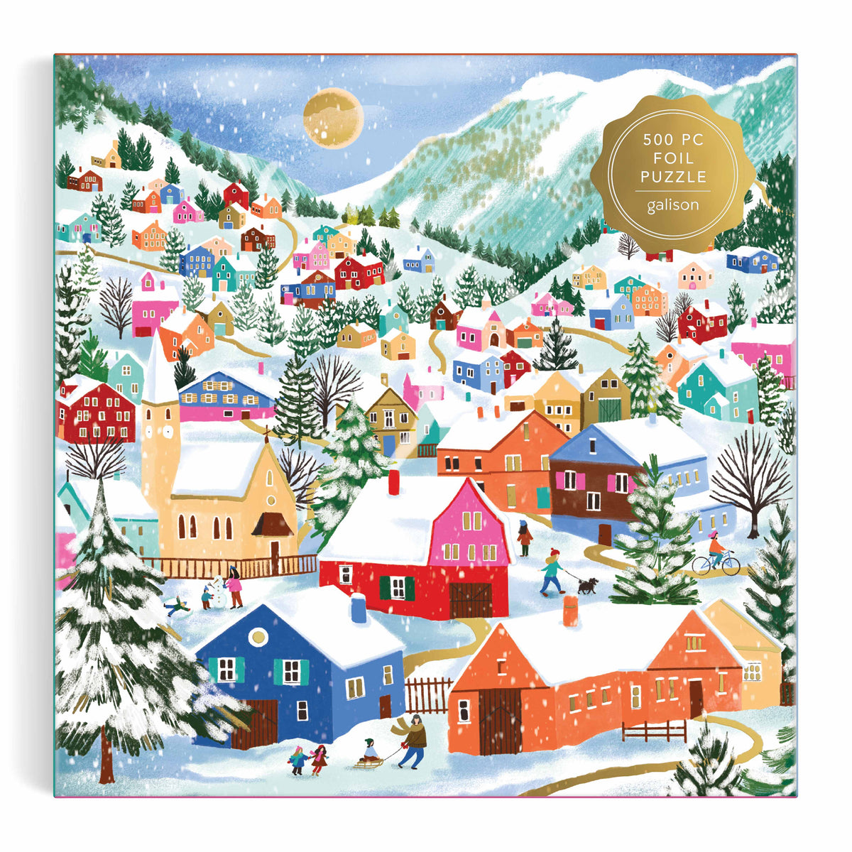 Galison 500pc - Swiss Alpine Village Foil Puzzle