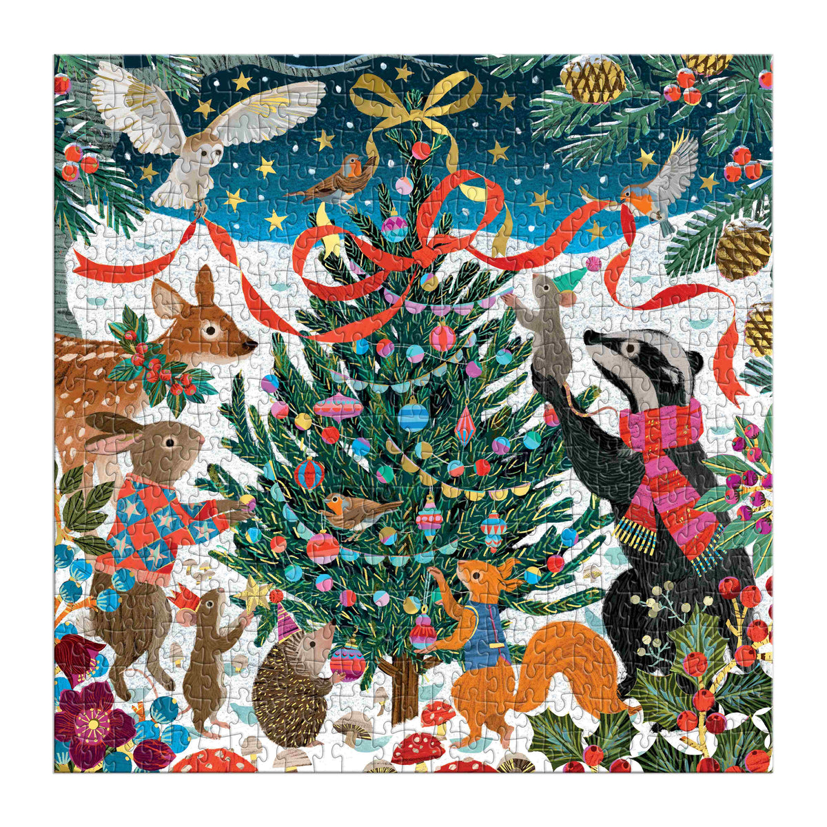 Galison 500pc - Victoria Ball Woodland Merrymakers Foil Puzzle