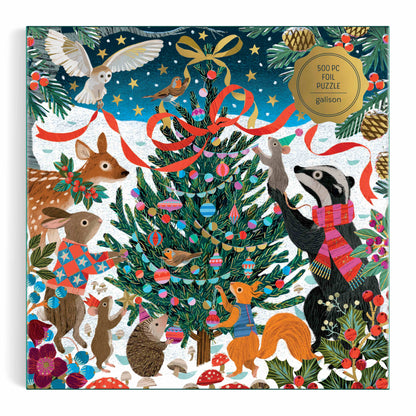 Galison 500pc - Victoria Ball Woodland Merrymakers Foil Puzzle