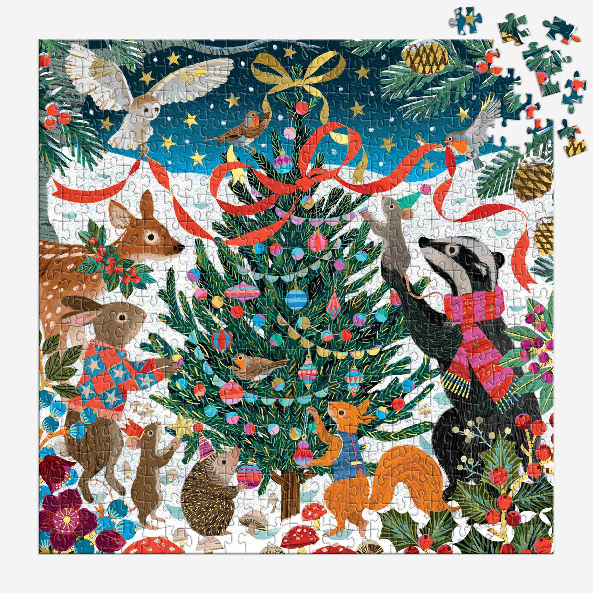 Galison 500pc - Victoria Ball Woodland Merrymakers Foil Puzzle