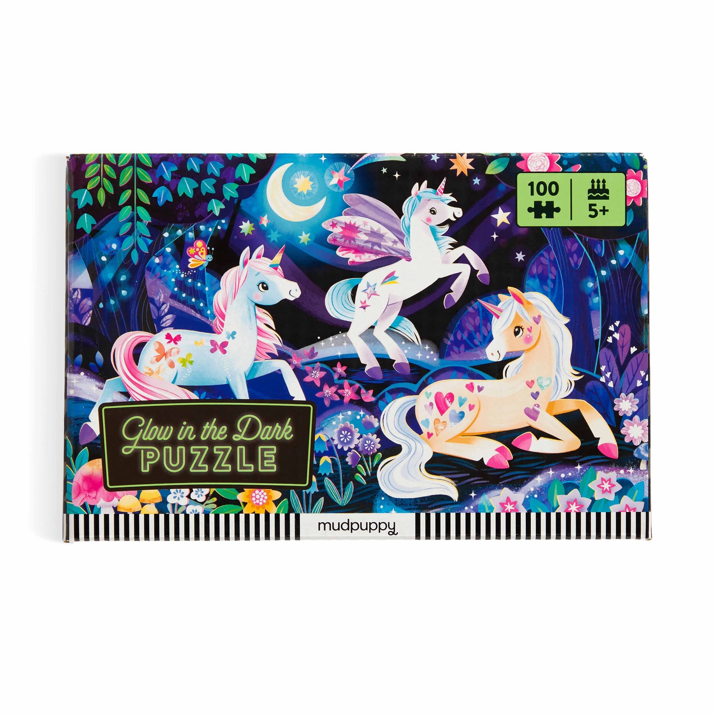 Mudpuppy 100pc - Unicorn Glow in the Dark Puzzle