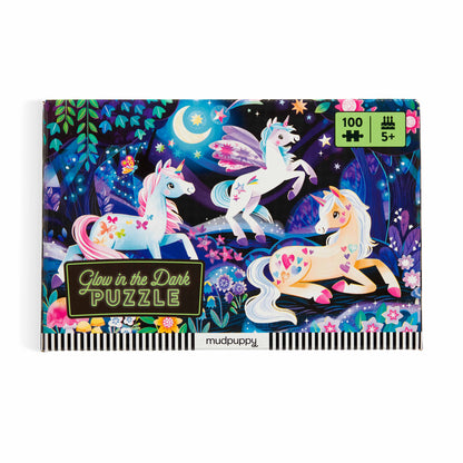 Mudpuppy 100pc - Unicorn Glow in the Dark Puzzle