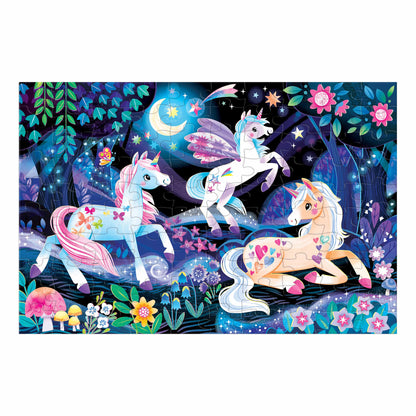 Mudpuppy 100pc - Unicorn Glow in the Dark Puzzle
