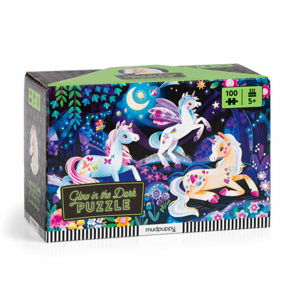 Mudpuppy 100pc - Unicorn Glow in the Dark Puzzle