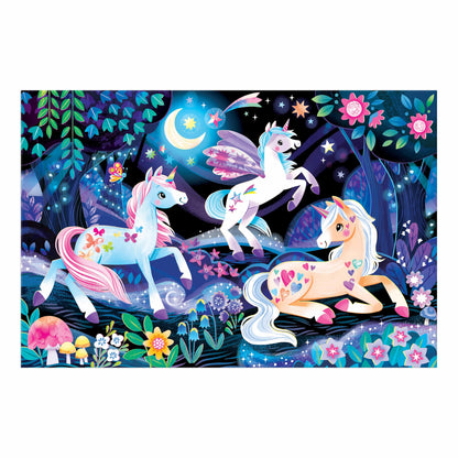 Mudpuppy 100pc - Unicorn Glow in the Dark Puzzle