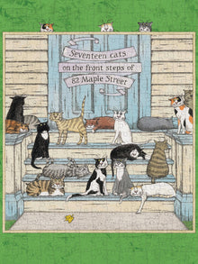 Pomegranate 300pc Puzzle - Edward Gorey: Seventeen Cats