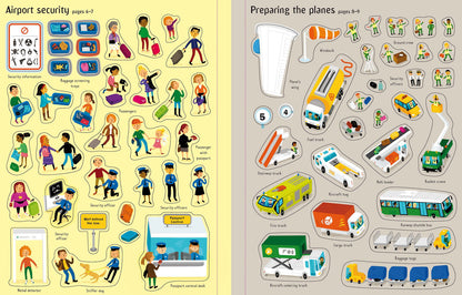 Usborne - Airport Sticker and Colouring Book