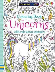 Usborne - Mini Books - Colouring Book Unicorns with Rub Downs