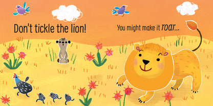Usborne Touchy-Feely Sounds Book - Don't Tickle the Lion