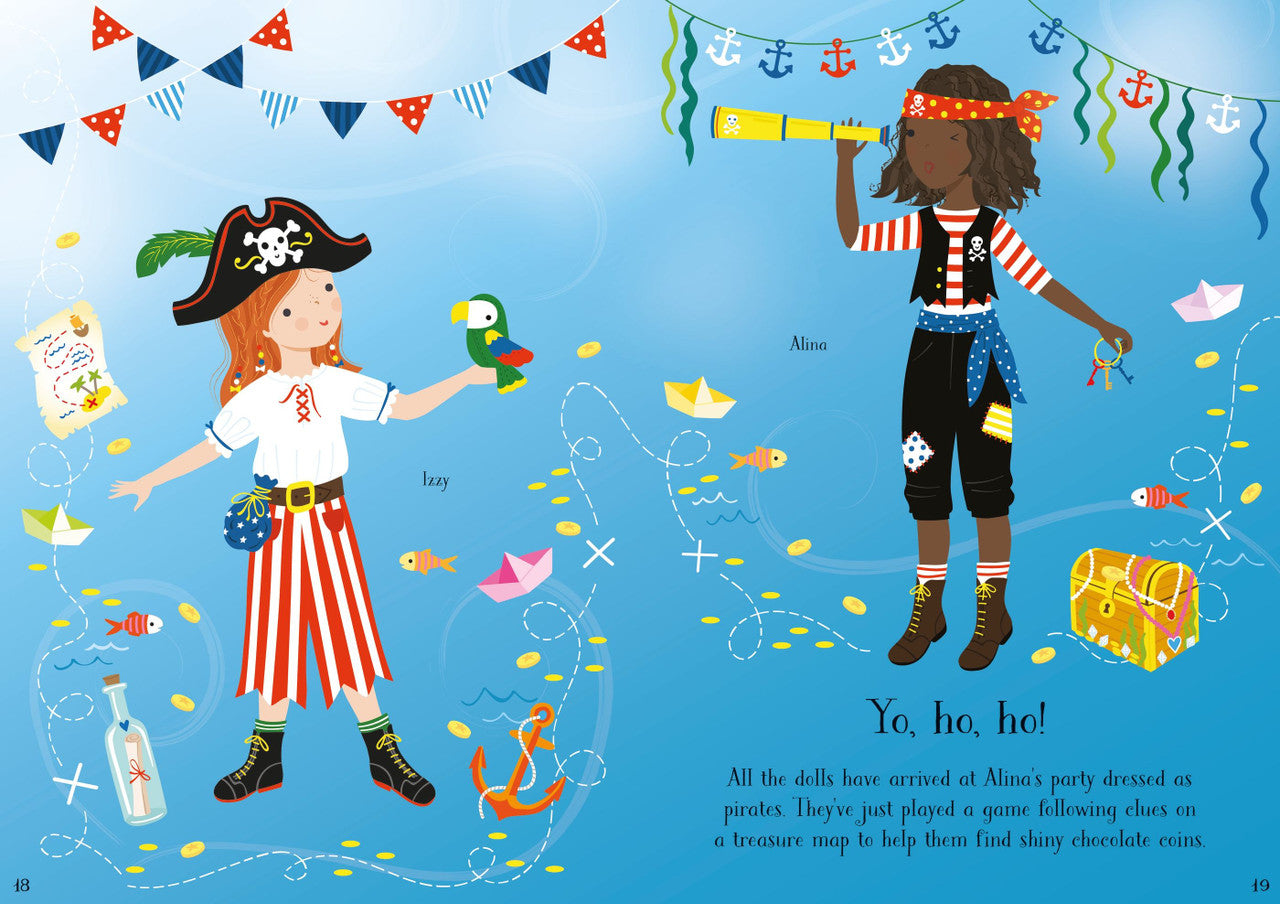 Usborne Little Sticker Dolly Dressing - Parties