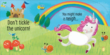 Usborne Touchy-Feely Sounds Book - Don't Tickle the Unicorn