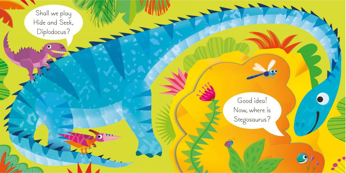 Usborne Lift-the-Flap Play Hide And Seek With Dinosaur