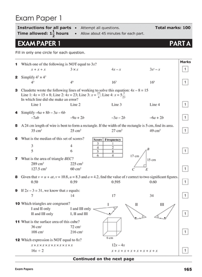 Excel Essential Skills: Year 10 Mathematics Revision and Exam Workbook