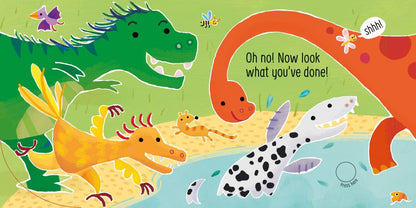 Usborne Touchy-Feely Sounds Book - Don't Tickle the T-Rex
