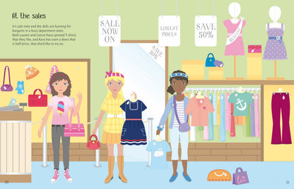 Usborne - Sticker Dolly Dressing - Shopping