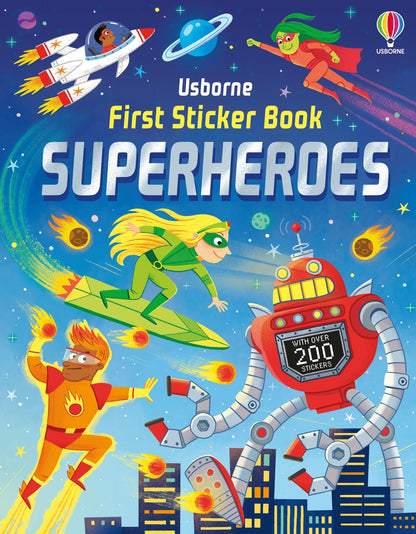 Usborne - First Sticker Book - Superheroes