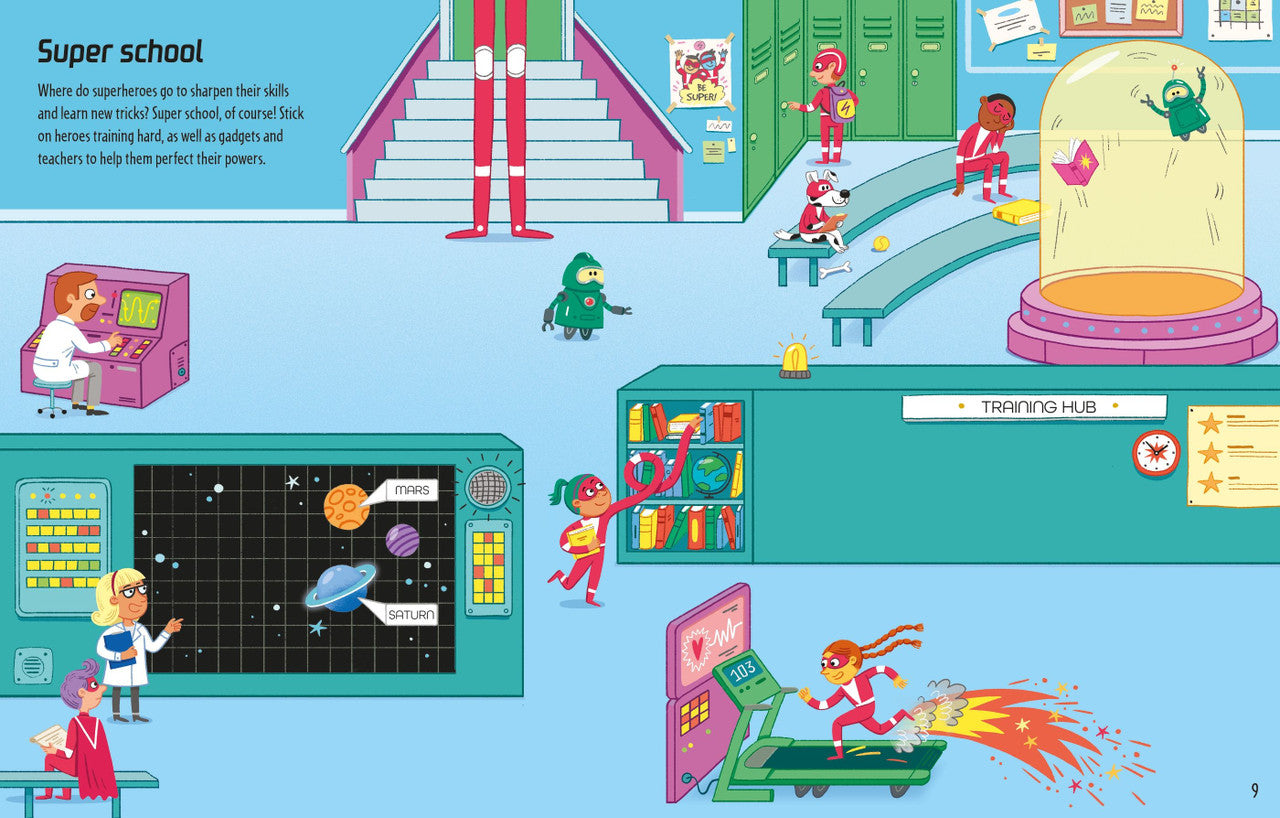 Usborne - First Sticker Book - Superheroes