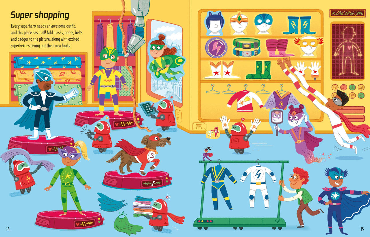 Usborne - First Sticker Book - Superheroes