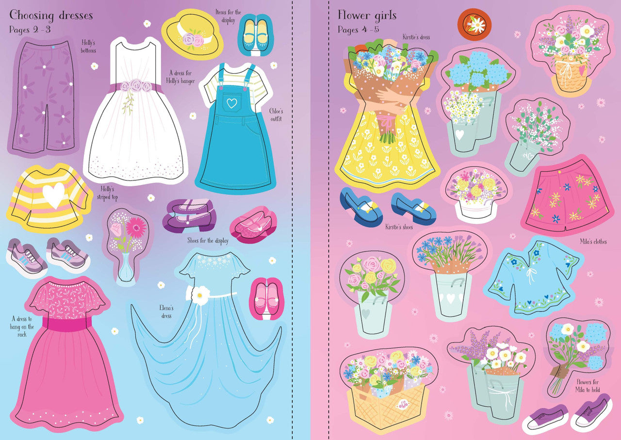 Usborne - Little Sticker Dolly Dressing - Bridesmaids