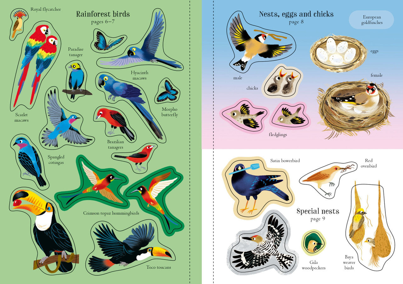Usborne - Little First Stickers - Birds