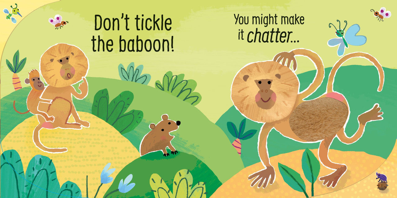Usborne Touchy-Feely Sounds Book - Don't Tickle the Rhino