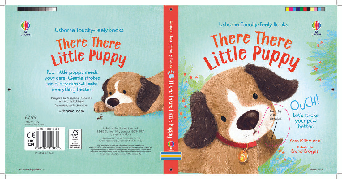 Usborne - There There Little Puppy Touchy Feely Book