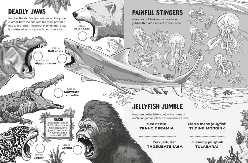 Usborne - Deadly Animal Puzzle Book