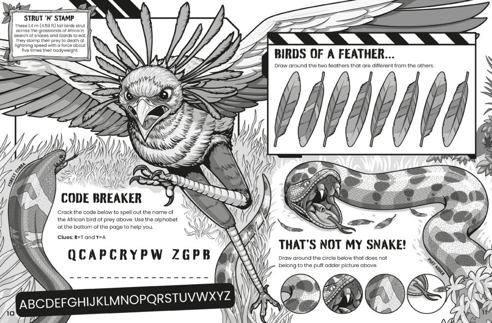 Usborne - Deadly Animal Puzzle Book