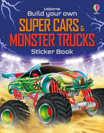 Usborne - Build Your Own Supercars & Monster Trucks Sticker Book