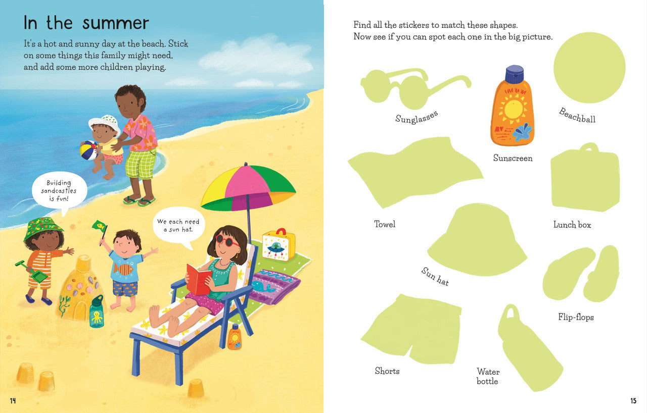 Usborne - First Sticker Book - Getting Dressed