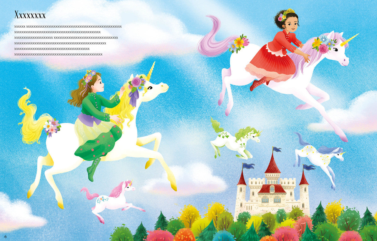 Usborne - Sticker Dolly Dressing - Unicorn Princesses
