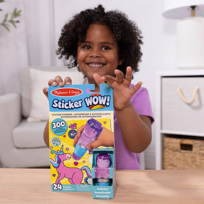 Melissa & Doug Sticker WOW! Activity Pad & Stamper - Purple Unicorn