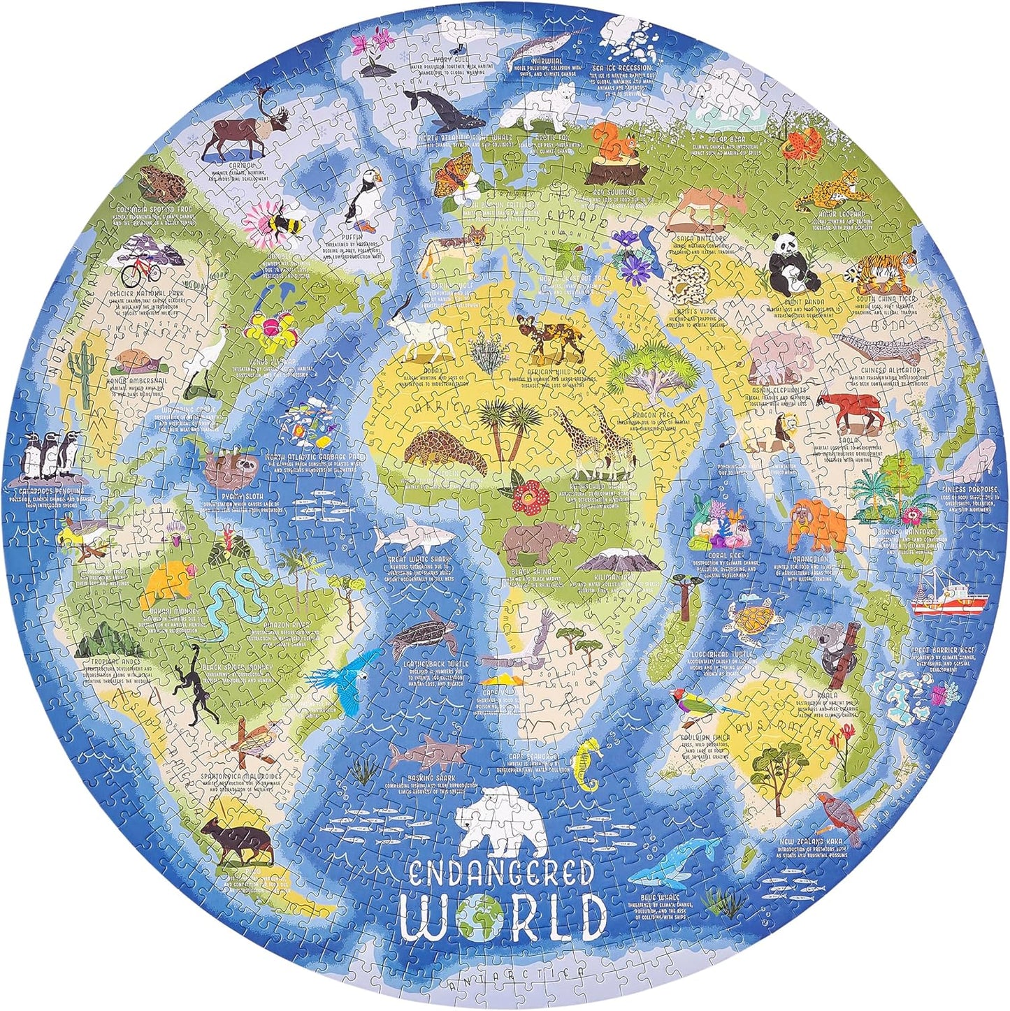 Ridley's 1000pc - Endangered World Jigsaw Puzzle