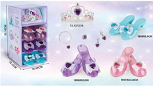 Princess Dress Up Set - Purple Heart Tiara & 3 Pairs of Shoes