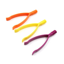 ARK Squeezer Tips for the Z-Vibe in magenta, yellow and orange, three lip, tongue and jaw resistance levels