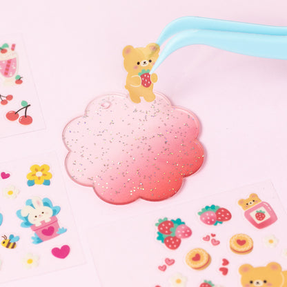 Tiger Tribe Sticker Craft Kit - Kawaii Bag Charms