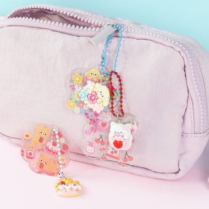 Tiger Tribe Sticker Craft Kit - Kawaii Bag Charms