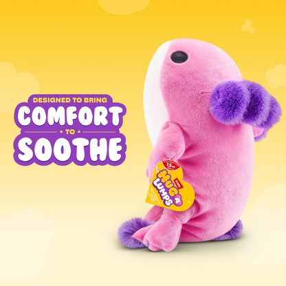ZURU - Hug-a-Lumps Weighted Fluffy Plush Medium 1.3Kg - Ally the Axolotl