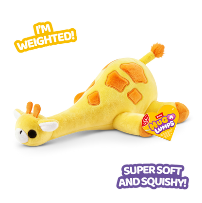 ZURU - Hug-a-Lumps Weighted Fluffy Plush Baby 0.23Kg - Gigi The Giraffe