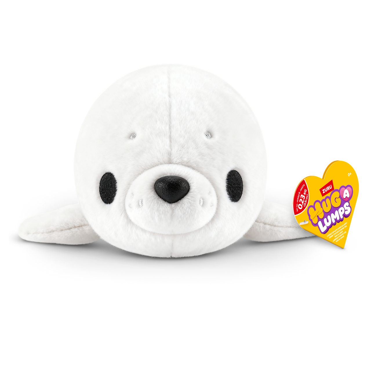 ZURU - Hug-a-Lumps Weighted Fluffy Plush Baby 0.23Kg - Sandy the Seal