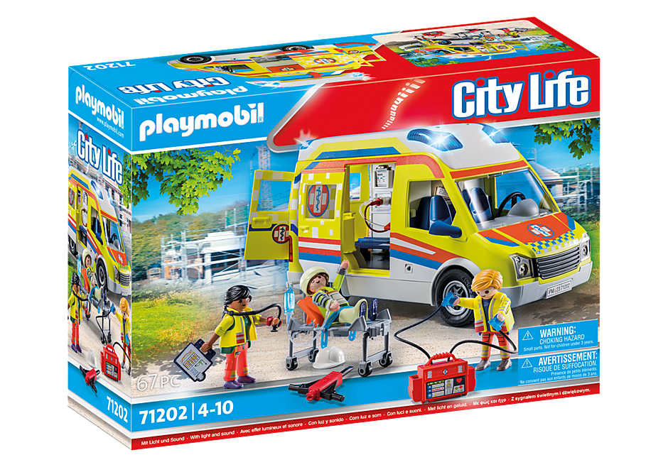 Playmobil City Life -  Ambulance with Lights and Sound 71202