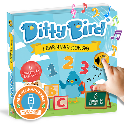 Ditty Bird - Learning Songs Board Book | USB-C Rechargeable