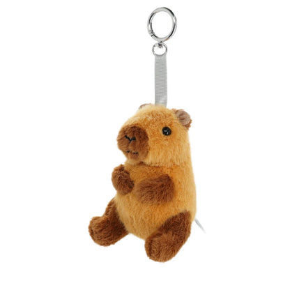 Besitos Capybara Grayson plush bag charm with keyring and lobster clasp