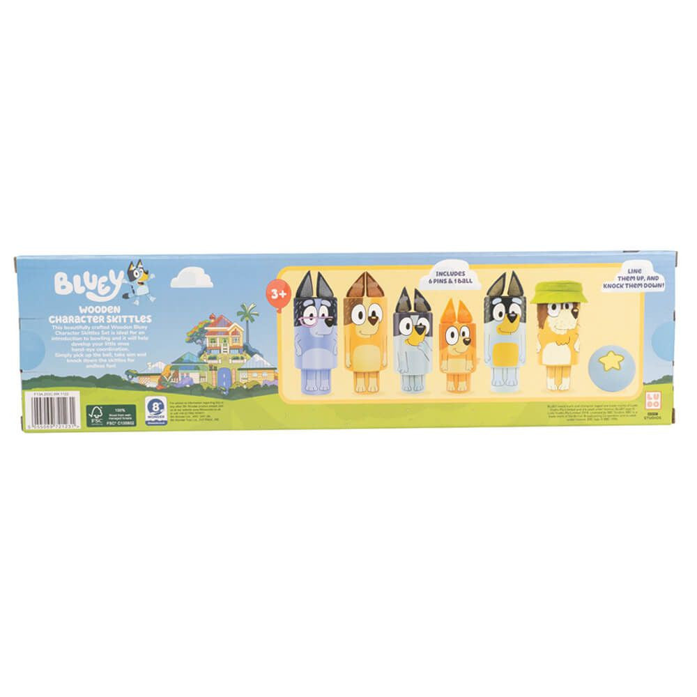 Bluey Wooden Character Skittles