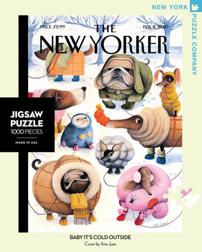 New York Puzzle Company 1000pc - Baby It's Cold Outside Puzzle