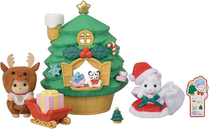 Sylvanian Families - Baby Santa's - Christmas Tree House