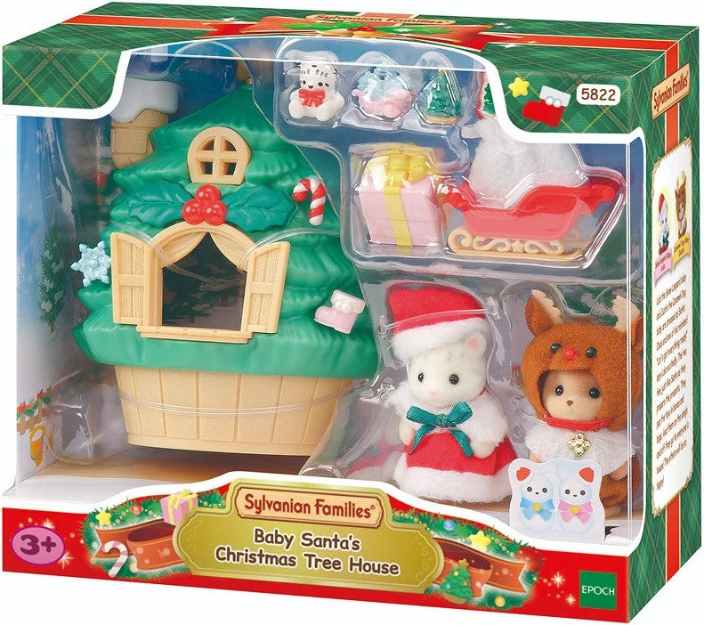 Sylvanian Families - Baby Santa's - Christmas Tree House