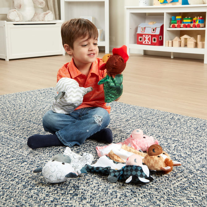 Melissa & Doug - Barn Buddies Puppet Set - 6pc