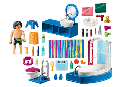 Playmobil Dollhouse - Bathroom with Tub | 70211