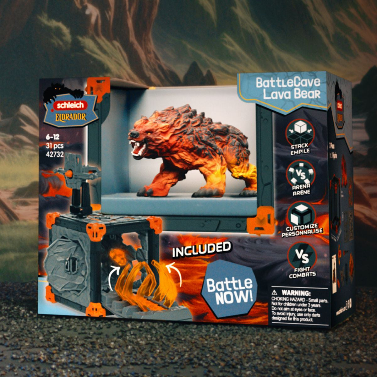 Schleich Eldrador -  BattleCave Lava Bear 42732